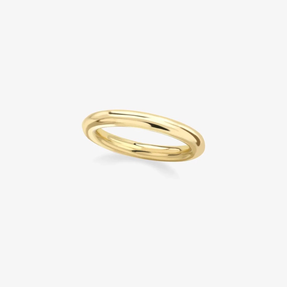 Jessica McCormack 3mm yellow wire band, 18k gold, size 5.5